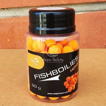 Бойлы Dolphin Fishboilies Мед 80 грамм 10 мм 