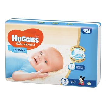 cumpără Huggies (3) Ultra Comfort MegaPack  Boy (5-9kg)  N80 în Chișinău 