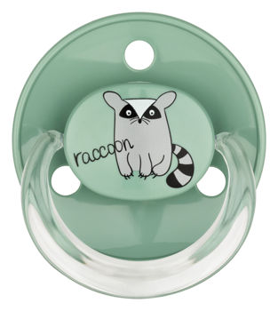 ”Baby-Nova” Suzetă rotundă cu inel, 0 luni+, Silicon, fără BPA, 2 buc. cu cutie pentru sterilizare (20009) 
