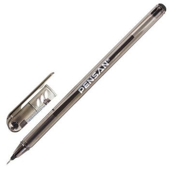 Ручка масляная PENSAN "My-Tech", ЧЁРНАЯ, 0,7 мм 