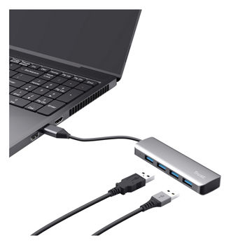 USB-концентратор Trust HALYX 4-PORT USB3.2 HUB (4-портовый концентратор USB 3.2 Gen1)