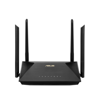 Wi-Fi 6 Dual Band ASUS Router "RT-AX53U", 1800Mbps, OFDMA, Gbit Ports, USB2.0 