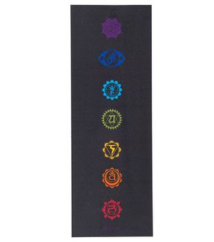 Коврик для йоги 173x61x0.6 см PVC Gaiam Black Chakra 62610 (5818) 