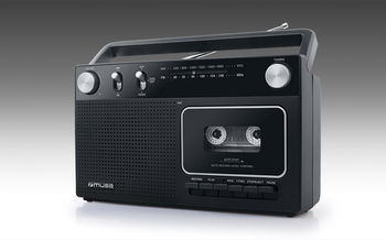 MUSE M-152 RC, Tuner FM, Cassette Recorder, Black 