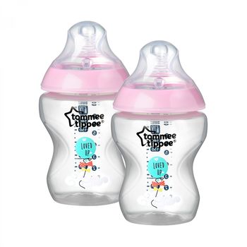 Бутылочка Tommee Tippee с рисунком (0+ мес.), 260 мл. 2шт. 