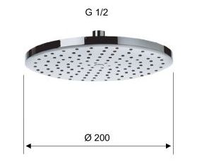 cumpără Cap de dus din tavan rotund D.200 356M  REMER în Chișinău 
