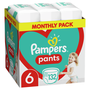 купить Трусики Pampers Box 6 (15+ кг), 132 шт. в Кишинёве 