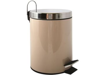 Cos pentru gunoi cu pedala 3l bej, inox 