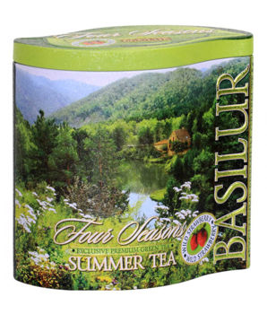 Ceai verde  Basilur Four Seasons  SUMMER TEA, cutie metalică,  100g 