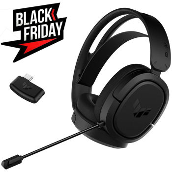 Casti gaming ASUS Gaming Headset TUF Gaming H1 Wireless for PC, PS5, Nintendo Switch, featuring 7.1 surround sound, Driver 40mm Neodymium, Headphone: 20 ~ 20000 Hz, Sensitivity microphone: -45 dB, 2.4GHz USB & USB Type-C BFR