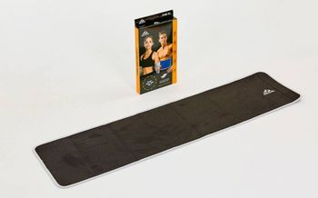 Пояс для похудения из композитной ткани с быстрым нагревом из серебряного волокна M (18 см x 100 см x 3 мм, черный) ST-2148 (641) 
