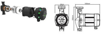 Pompă de circulație IBO PUMPS Beta-2 25-60/180 