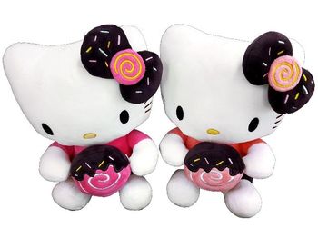 Jucarie moale "Hello Kitty" 31cm fundita unicolora 