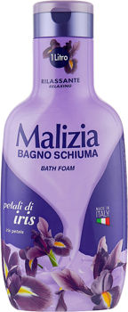 Гель-пена для душа и ванны Malizia Iris petals 1л 