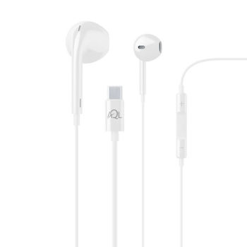 Cellular Capsule Arctic earphone with mic, Type-C, White 