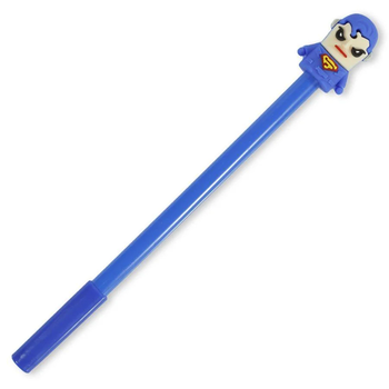 Ручка масленая  синяя, 0,5мм, "Супергерои". Рандом 