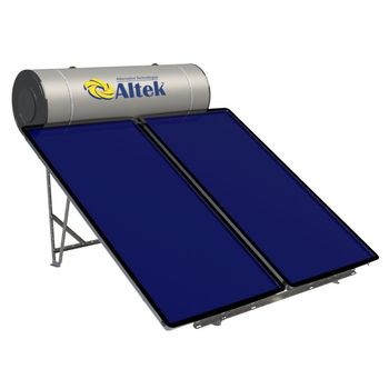 Sistem solar de încălzire a apei cu 3 circuite cu colectoare plate ALBA 300 IP 