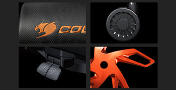 купить Кресло Cougar Argo black/orange в Кишинёве 