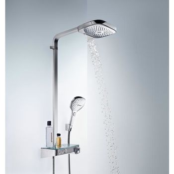 Душевая система hansgrohe Raindance Select E 300 3jet Showerpipe с термостатом, хром 