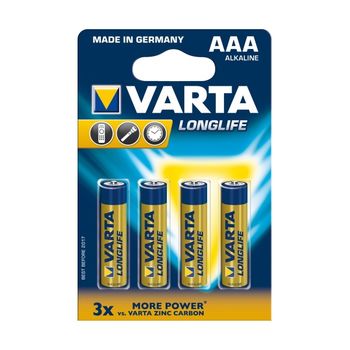 купить Батарейки Varta AAA Longlife 4 pcs/blist Alkaline, 04103 101 414 в Кишинёве 