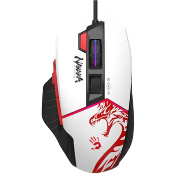 Gaming Mouse Bloody W95 Max, 100-12000dpi, 10 buttons, 35G, 250IPS, Extra Fire Wheel, RGB,USB, Navy 