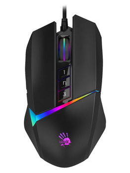 Gaming Mouse Bloody W60 Max, Optical, 100-10000 dpi, 8 buttons, RGB, Macro, Ergonomic, USB 