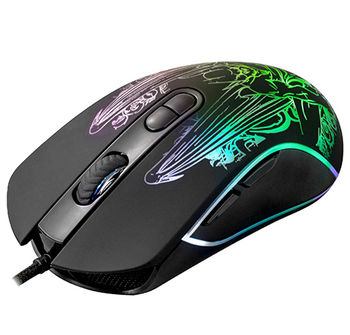 Gaming Mouse Qumo Gothic, Optical,200-3200 dpi, 7 buttons, Ambidextrous, RGB, USB 