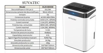 Dezumidificator SUVATEC 90m2 