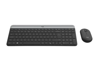 Logitech MK470 Комплект клавиатуры и мыши, беспроводной, графитовый 