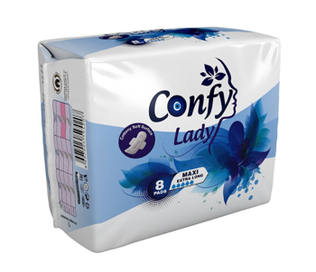 Прокладки гигиенические впитывающие женские Confy Lady MAXI NIGHT STD, 8 шт. 