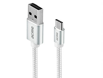 ACME CB2041S USB type-C cable, 1m, Silver