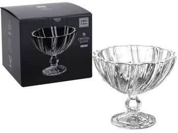 Bomboniera din cristal pe picior "Paris" D19cm, H16cm 