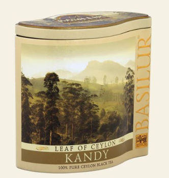Ceai negru  Basilur Leaf of Ceylon  KANDY, cutie metalică, 100 g 
