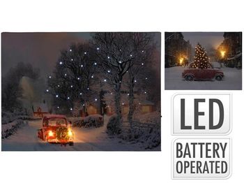 Картина LED "Вечер под рождество" 40X30cm 