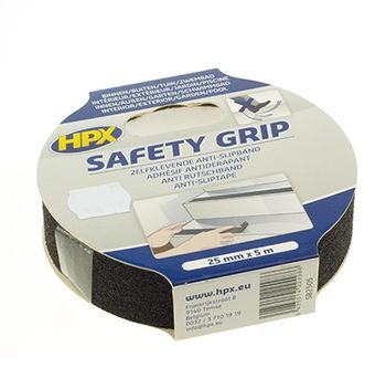 HPX SAFETY GRIP - Banda antiderapant negru 25mm*5m 