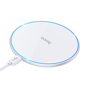 Беспроводная зарядка Hoco CW6 Pro 15W wireless fast charger [White] 