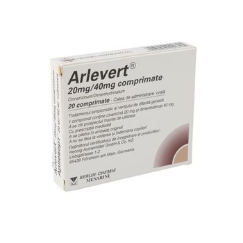 cumpără Arlevert 20mg+40mg comprimate N20 în Chișinău 