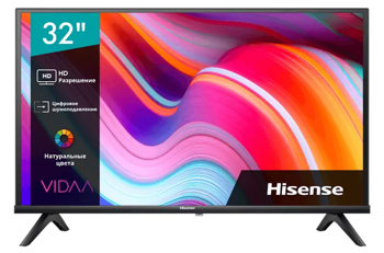 43" LED SMART TV Hisense 43A6K, 3840x2160 4K UHD, VIDAA U6.0, Black 
