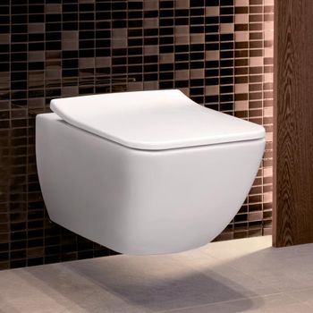 Vas WC suspendat Villeroy&Boch Venticello DirectFlush Ceramic Plus cu capac Soft  Close 