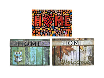 Covoras pentru antreu 40X60cm PH "lemn/Home", polipropilen/cauciuc 