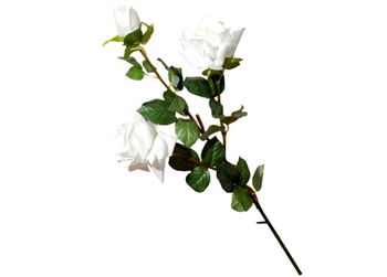Floare artificiala "Creanga de Trandafir" 3 flori 93cm 