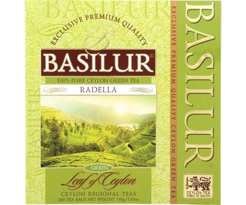 Ceai verde  Basilur Leaf of Ceylon  RADELLA GREEN  100*1,5g 