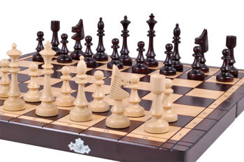 Шахматы деревянные 48x24х6 см, 1.6 кг, высота короля 9.8 см Club Chess CH150 (8393) 