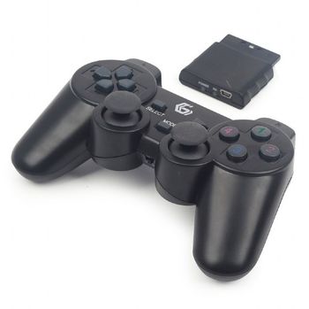 Wireless Gamepad GMB JPD-WDV-01, 4 axes, D-Pad, 2 mini joysticks, 12 buttons, 2xAA, Dual vibration 