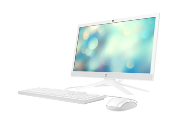 All-in-One PC HP 21 White (20.7" FHD Pentium J5040 2.0-3.2GHz, 4GB, 256GB, FreeDOS) 