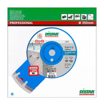 купить Алмазный диск Distar 1A1RSS/C1-W 304x2,8/1,8x12x25,4-18 F4 Classic H12 в Кишинёве 