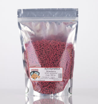 Pellets prafuitor capsuna 4mm 0.5kg TRAFEI 