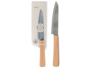 Нож кухонный EH лезвие 12.5cm, длина 23cm, ручка береза 