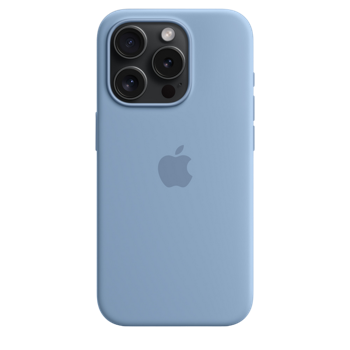 iPhone 15 Pro Silicone Case with MagSafe - Winter Blue 