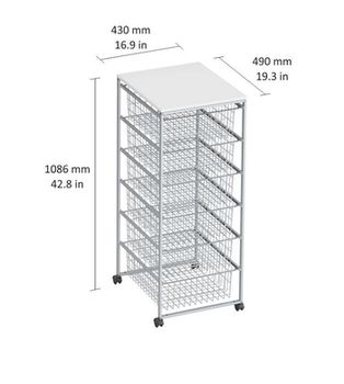 cumpără Container corpus pentru 6 boxe 1020x430x490 mm, argintiu în Chișinău 